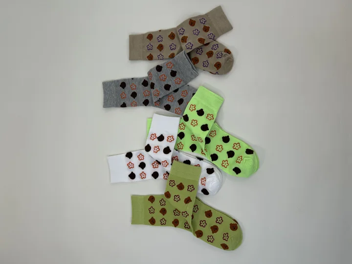 Custom Floral Crew Socks catalog product image