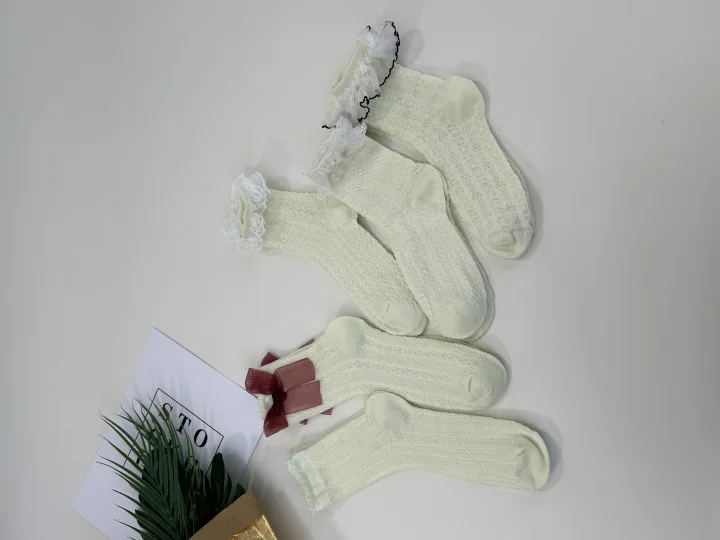 Custom Bow Motif Crew Socks catalog product image