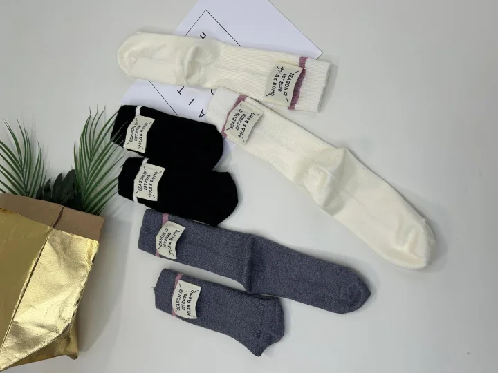 Custom Embroidered Wool Blend Crew Socks catalog product image