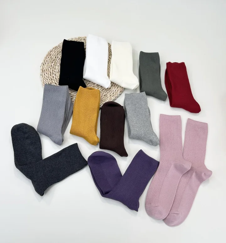 Custom Solid Color Crew Socks catalog product image