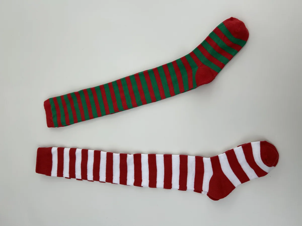 Custom Striped Over-the-Knee Socks catalog product image