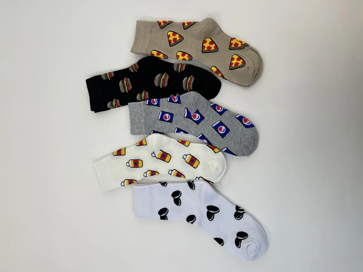 Custom Snack Motif Crew Socks catalog product image