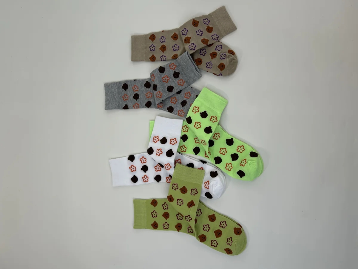 Custom Floral Crew Socks catalog product image