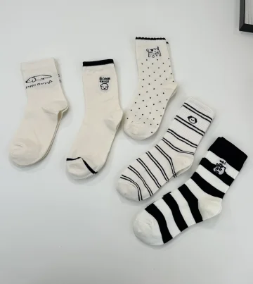 Custom Embroidered Dog Family Crew Socks catalog product image